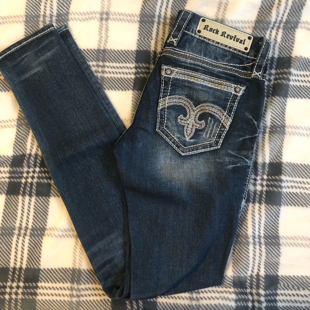 Rock revival skinny jeans size 26